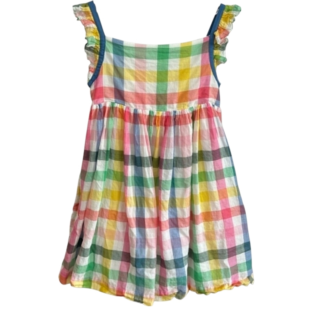 NWT {Mini Boden} Colorful Checked Matching Dress- Size 2/3